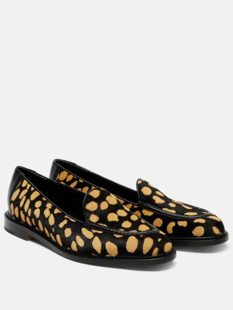 Manolo Blahnik Maxy calf hair loafers