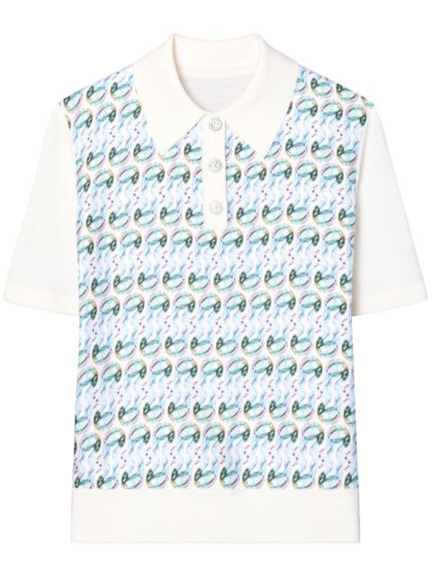 TORY BURCH T Monogram polo top