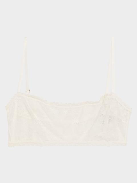 KIKI DE MONTPARNASSE Dahlia Scalloped Lace Bandeau