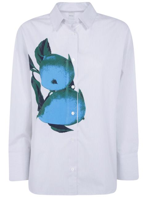 Paul Smith Shirt Blue Fruit Print