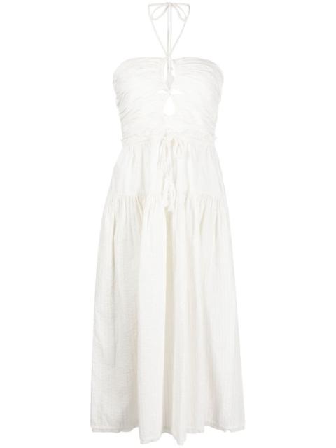 ULLA JOHNSON Ella halterneck midi dress