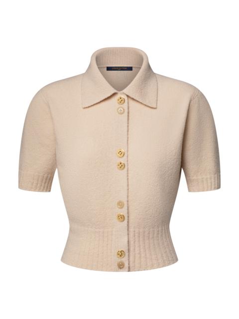 Louis Vuitton Monogram Button Knit Top