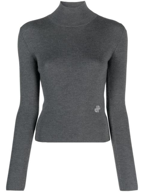 PATOU merino-blend mock-neck jumper