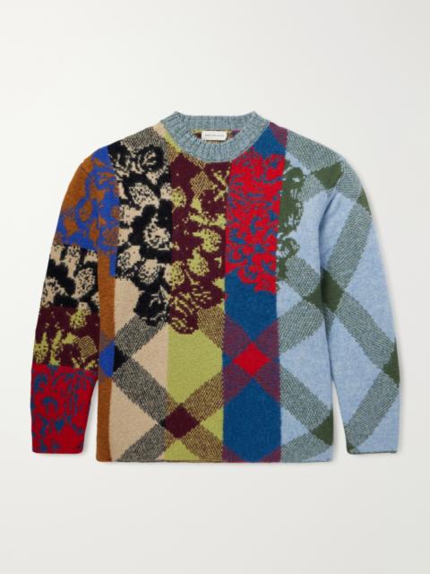 Dries Van Noten Patchwork Wool-Blend Sweater