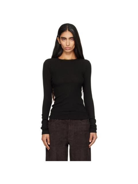 Citizens of Humanity Black Bina Crewneck T-shirt