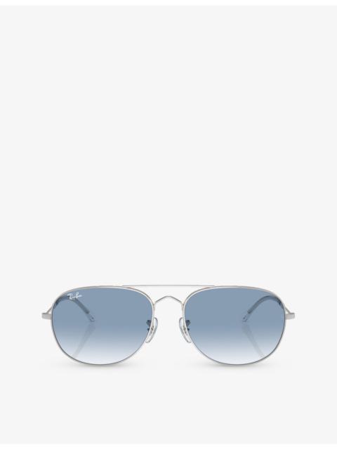 Ray-Ban RB3735 Bain Bridge pilot-frame metal sunglasses