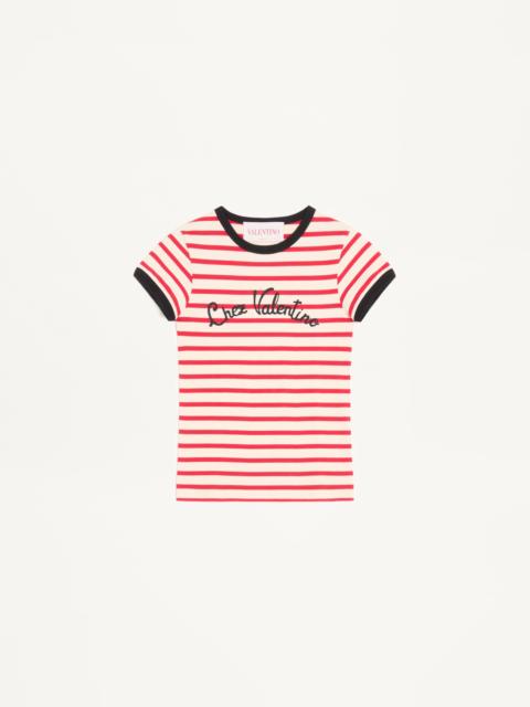 STRIPED JERSEY COTTON T-SHIRT