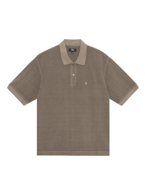 Stüssy Stussy Pigment Dyed Pique Polo 'Taupe'