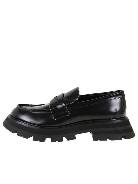 Alexander McQueen (WMNS) Alexander McQueen Wander Leather Loafers 'Core Black' 685690WHZ851081