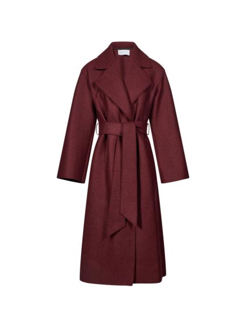 Harris Wharf London belted notch-lapels coat