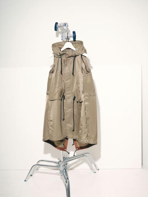 sacai Nylon Twill Hoodie Vest