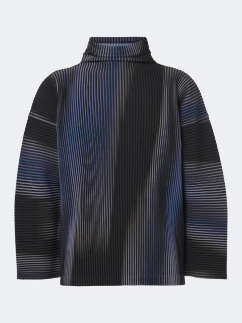 ISSEY MIYAKE Blend of Lights pleated printed top