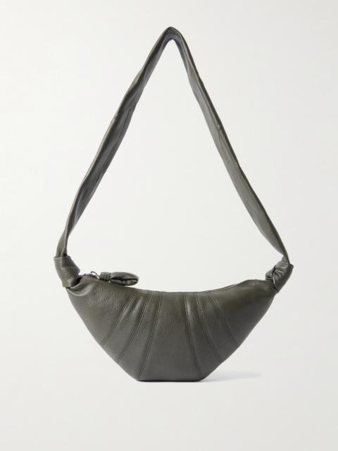 Lemaire Croissant Small Paneled Textured-leather Shoulder Bag