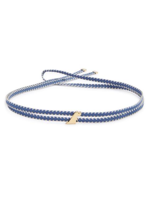 ALIITA Aliita Dino Cowboy Cord Wrap Necklace