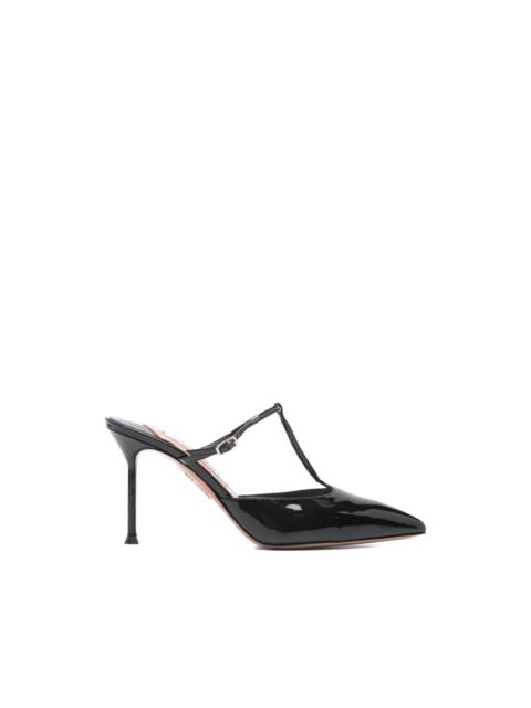 AQUAZZURA T-strap heeled mules