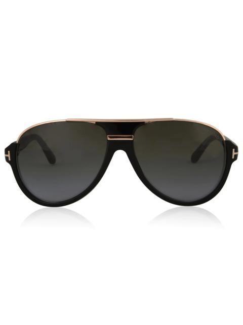 TOM FORD DIMITRY VINTAGE AVIATOR SUNGLASSES