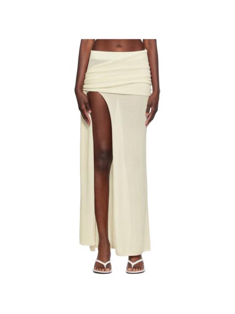 AYA MUSE Off-White Orcus Maxi Skirt