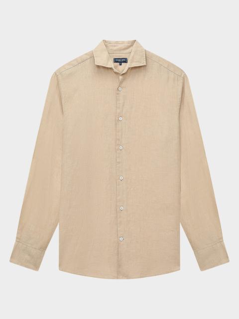 FRESCOBOL CARIOCA Men's Antonio Linen Casual Button-Down Shirt