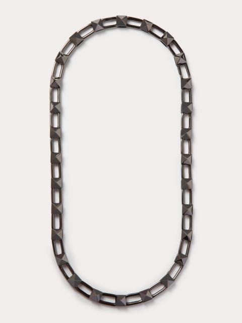 Valentino STUD CHAIN NECKLACE IN METAL