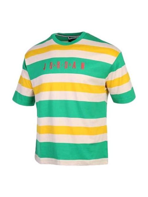Jordan Air Jordan SPORT DNA HBR Short Sleeve Tops Green / Small Red CK9572-310