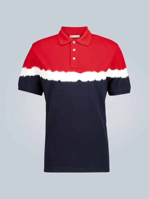 Tie-dye polo shirt