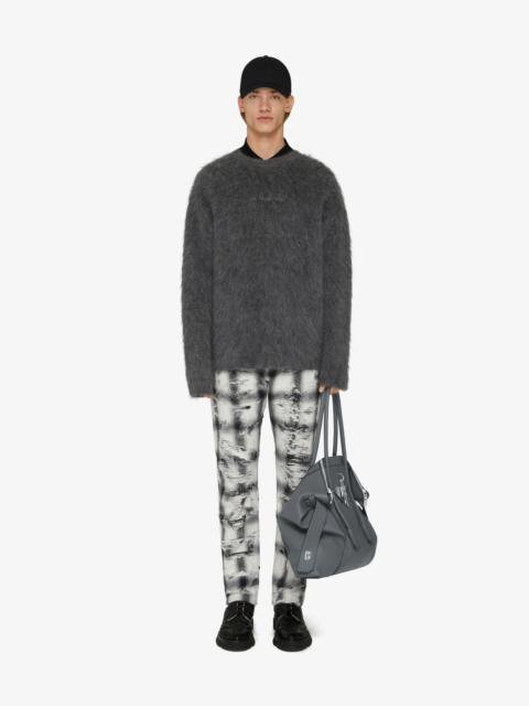 Givenchy SWEATER IN MOHAIR WITH TAG EFFECT DOG PRINT