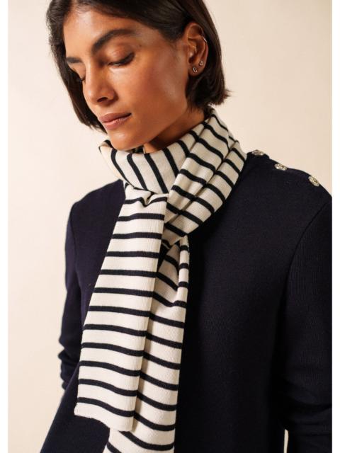 SAINT JAMES DUGUAY Striped Wool Scarf