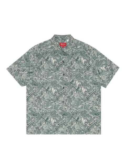 Supreme Supreme Dollar Short-Sleeve Shirt 'Green' | REVERSIBLE