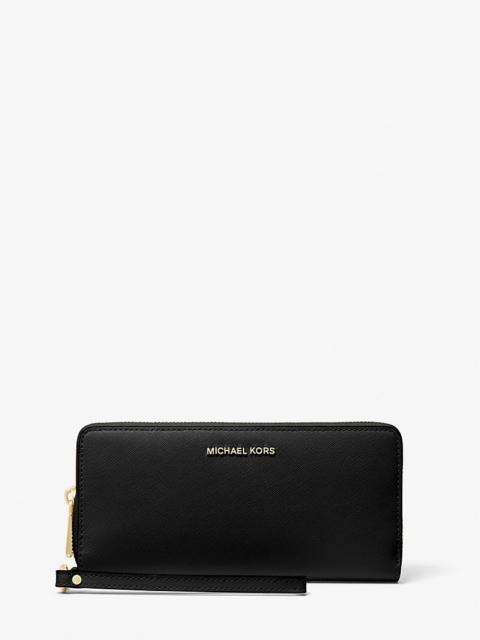 MICHAEL KORS Large Saffiano Leather Continental Wallet