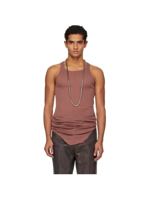 Rick Owens Pink Concordians Basic Rib Tank Top