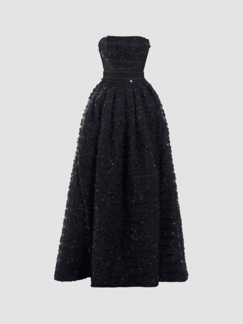 ZHIVAGO Women's Doll Sequined A-Line Gown - Black