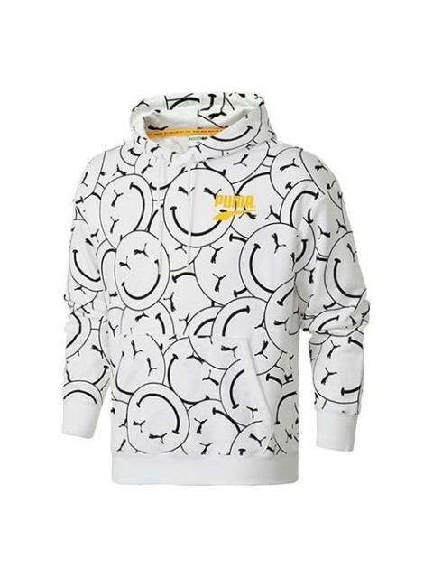 PUMA PUMA Club AOP Printed Hooded Fleece White 530367-02