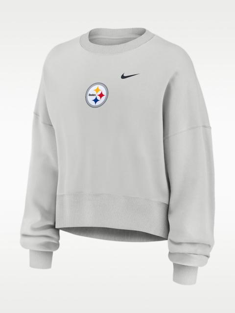 Nike Pittsburgh Steelers Primetime Phoenix Women's Nike NFL Oversized Pullover Crew