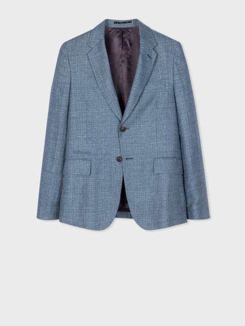 Light Blue Wool-Linen Blazer