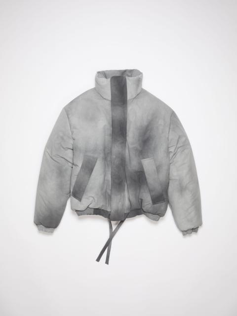 Dyed puffer jacket - Grey