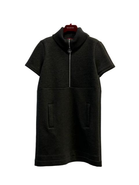 GUCCI half-zip roll-neck mini dress
