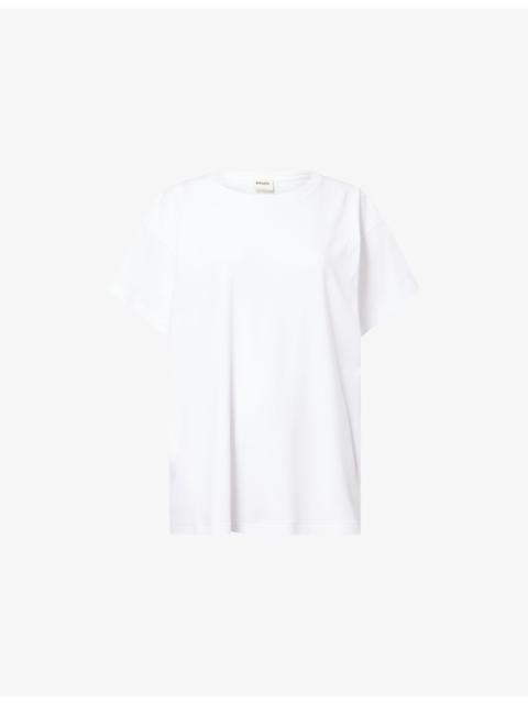 KHAITE Winsley Crew-Neck Cotton T-Shirt