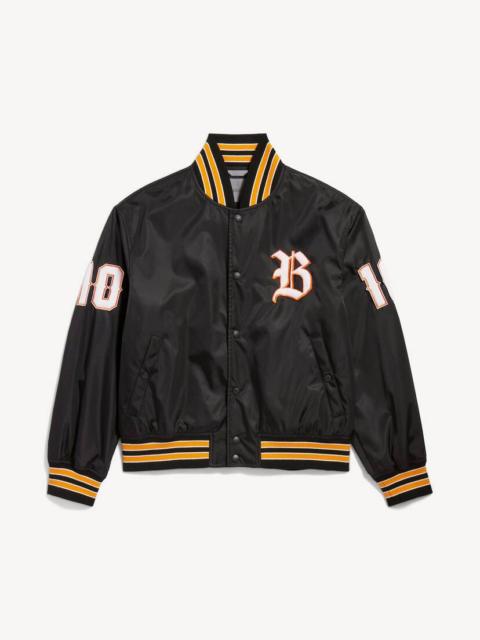 BALENCIAGA Men's Varsity Jacket in Black