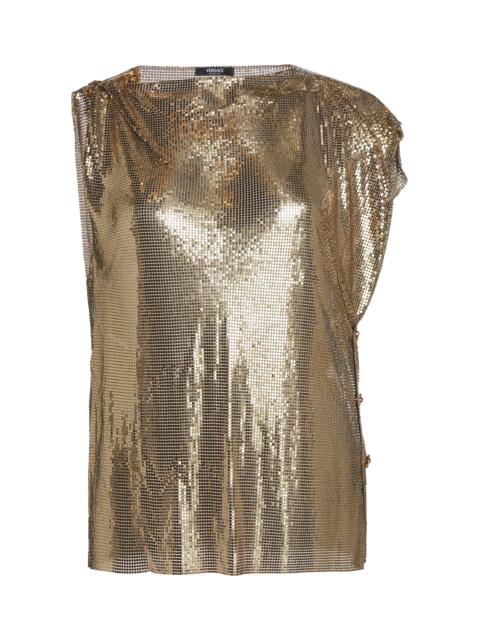 VERSACE Metal Mesh Top gold