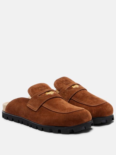 Miu Miu Oliva suede mules
