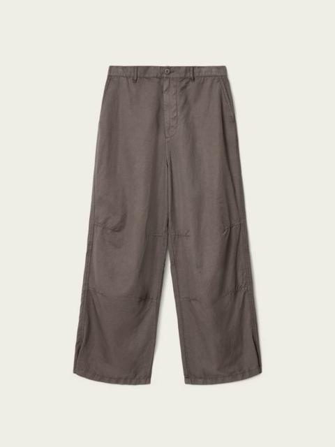 ALLSAINTS ECHO LINEN BLEND BARREL LEG PANTS