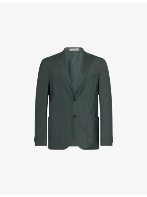 CORNELIANI Regular-Fit Notch-Lapels Wool And Silk Blazer