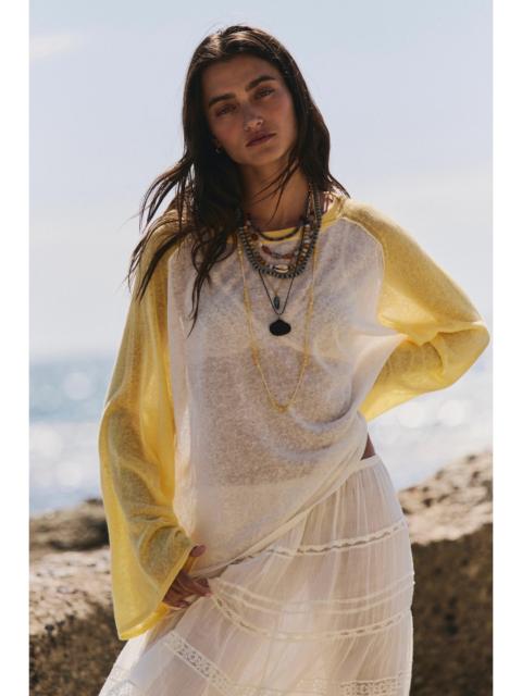 FREE PEOPLE We The Free Go Team Fine Gauge Sweater