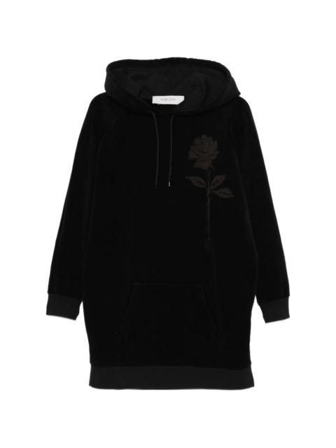 Golden Goose rose hooded mini dress