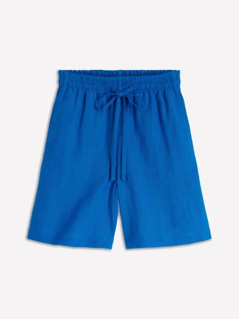 BODEN Islington Linen Shorts-Kingfisher Blue