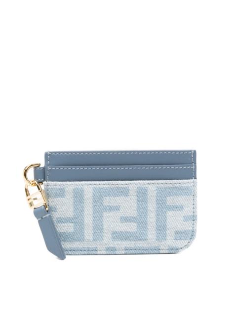 FENDI Baguette denim card case
