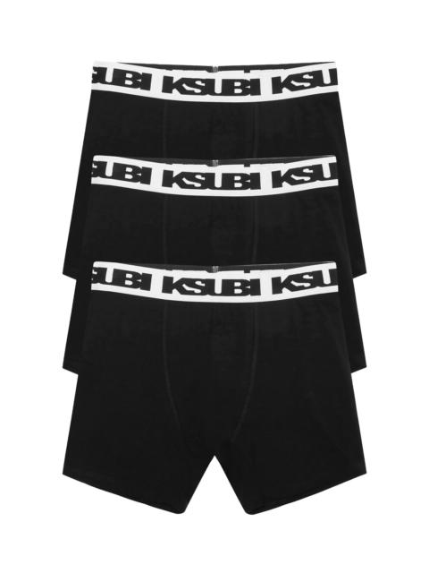 Ksubi ROYALTY BOXER BRIEF 3 PACK BLACK