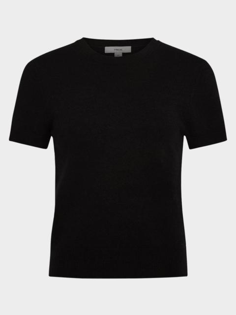 Vince Short-Sleeve Cashmere-Blend Tee