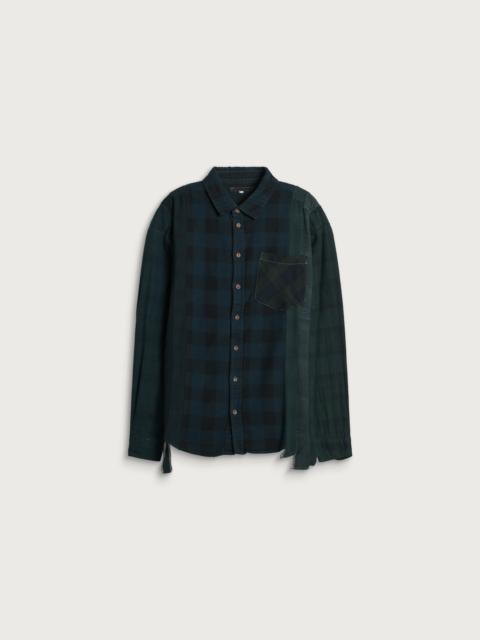 NEEDLES Needles 7 Cuts Overdyed Flannel Shirt