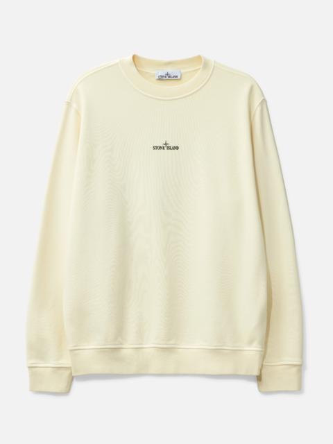 Stone Island COTTON FLEECE 'INDUSTRIAL FOUR' PRINT SWEATSHIRT